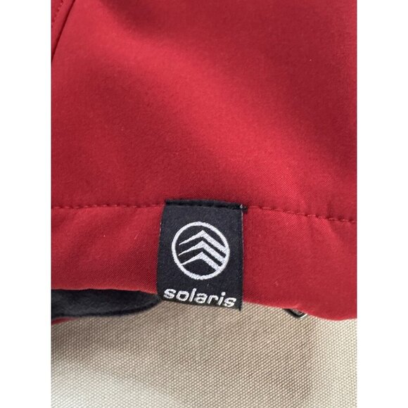 NEW Solaris Vest Mens Large Red Zip Water Resistant Fleece Lined Hiking Outdoor - Picture 7 of 15